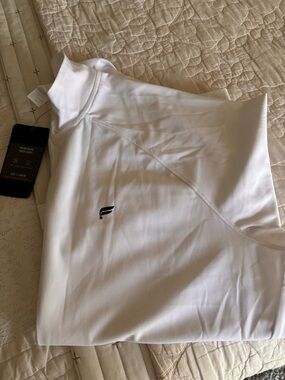 Fabletics white track jacket size L NWT
